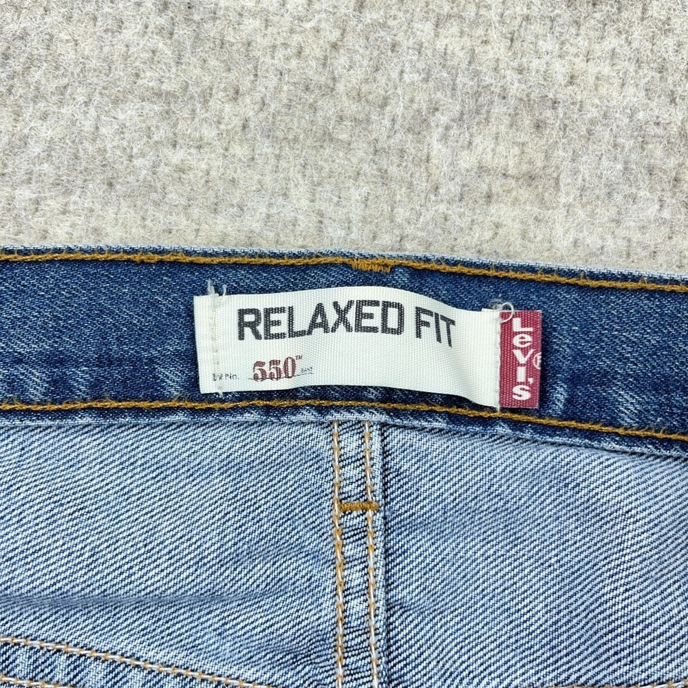 Vintage Levis 550 Jeans Men 42x32 Relaxed Fit Straight Leg Y2K Baggy Grunge Worn - Picture 4 of 16